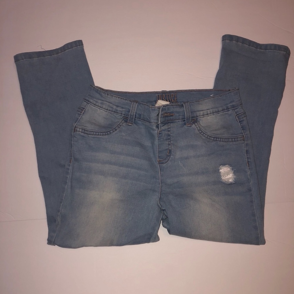 JUSTICE denim capri jeans